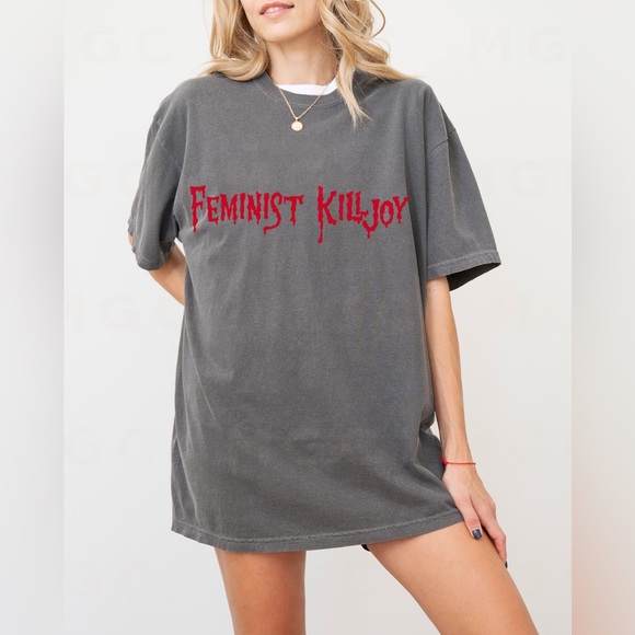 Comfort Colors Feminist Killjoy Feminism Tee Shirt - Picture 5 of 10